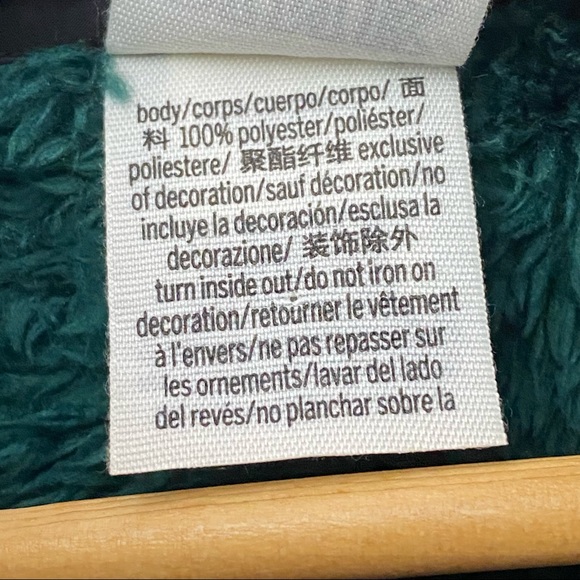 PINK Victoria Secret Women’s Dark Green 1/2 Zip Pullover Sherpa Fleece Jacket S - Picture 13 of 13